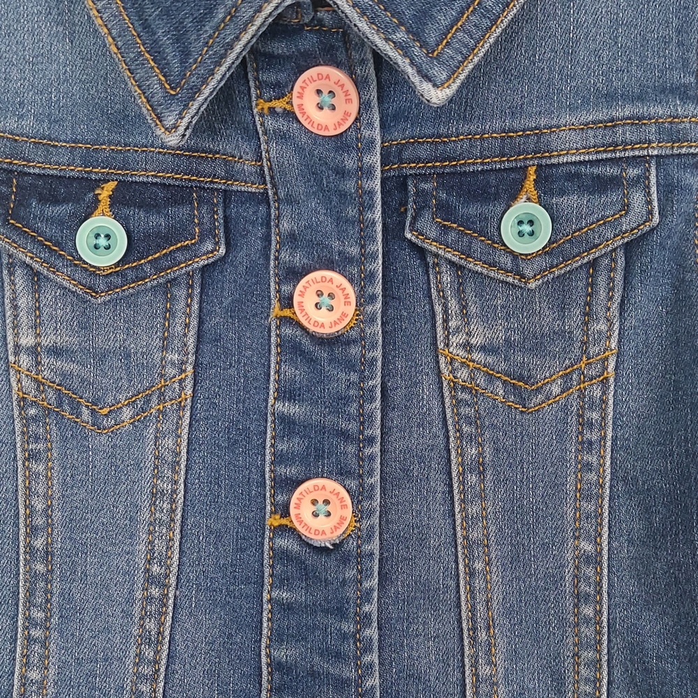 Matilda Jane It's True Denim Vest Sz. 4 NWOT - Picture 3 of 7